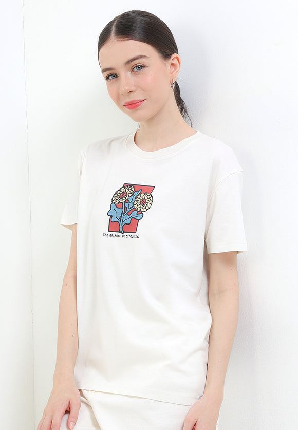 RVCA 411 TEE VALOCW054-ANW T-SHIRT SHORT SLEEVE (W)