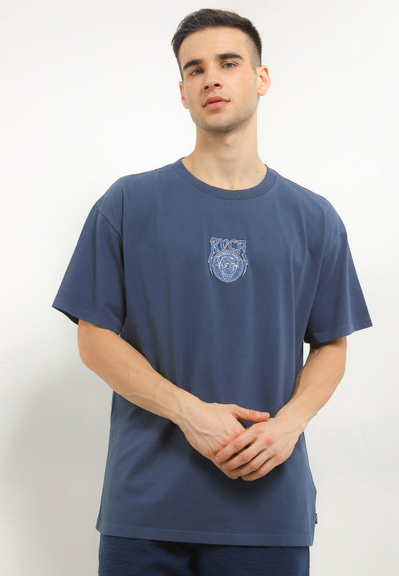 RVCA ROARING SS TEE VALOCM111-BSL T-SHIRT SHORT SLEEVE (M)