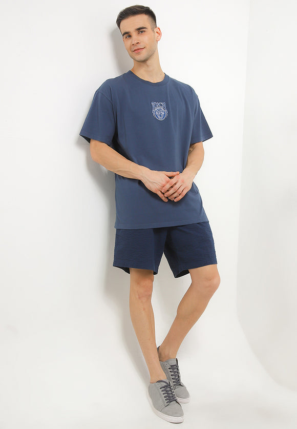 RVCA ROARING SS TEE VALOCM111-BSL T-SHIRT SHORT SLEEVE (M)