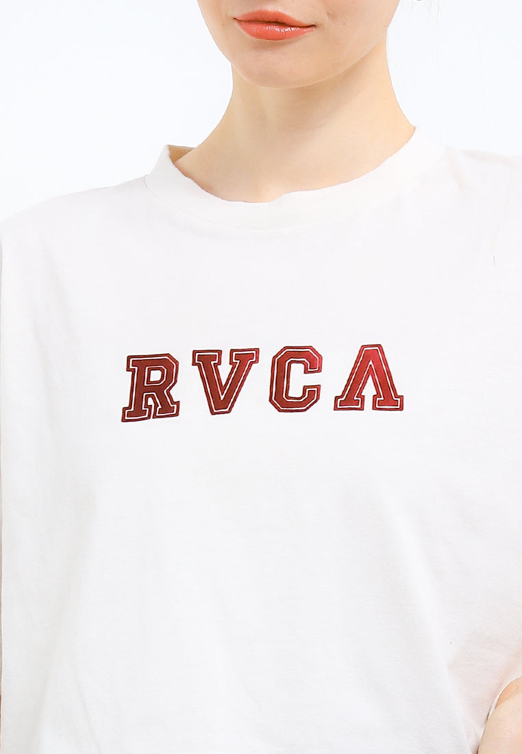 RVCA OFF FIELD HALF TEE VALOCW045-ANW T-SHIRT SHORT SLEEVE (W)