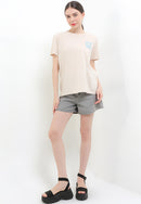 RVCA DAILY TEE VALOCW053-CER T-SHIRT SHORT SLEEVE (W)-4