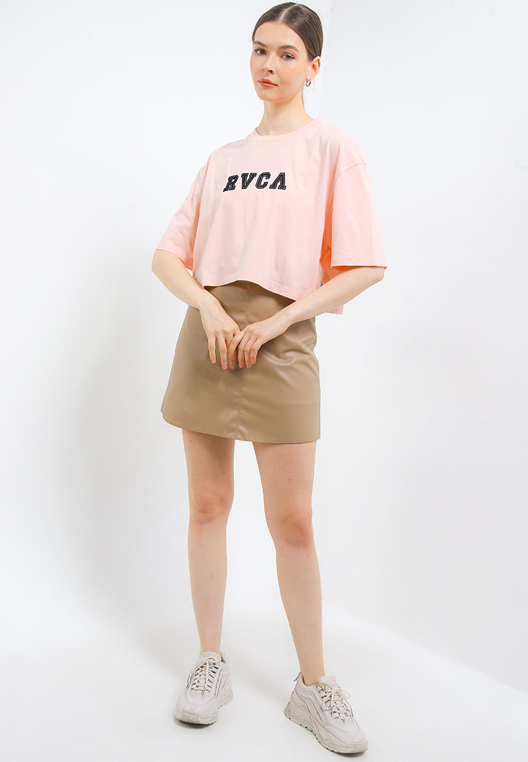 RVCA OFF FIELD HALF TEE VALOCW045-MCD T-SHIRT SHORT SLEEVE (W)