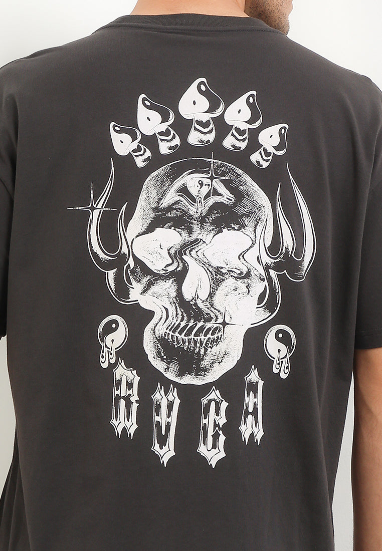 RVCA BENJ ALL SEEING SS TEE VALOCM138-PTK T-SHIRT SHORT SLEEVE (M)