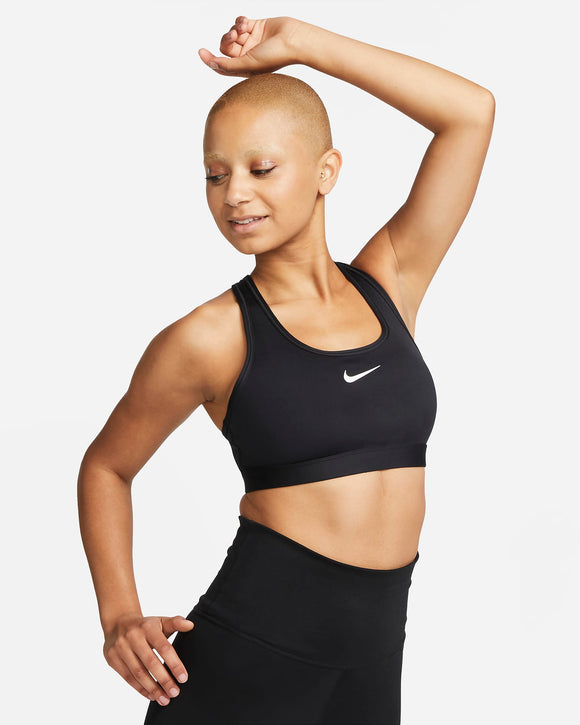 NIKE SWOOSH MEDIUM SUPPORT DX6821-010 SPORTS BRA (W)