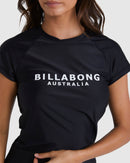 BILLABONG SOCIETY SHORT S UBJWR03027-BLK RASH GUARD SHORT SLEEVE (W)-5