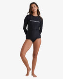BILLABONG SOCIETY LONG SL  SFSH BLK UBJWR03031-BLK RASH GUARD LONG SLEEVE (W)-2