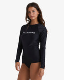 BILLABONG SOCIETY LONG SL  SFSH BLK UBJWR03031-BLK RASH GUARD LONG SLEEVE (W)-3
