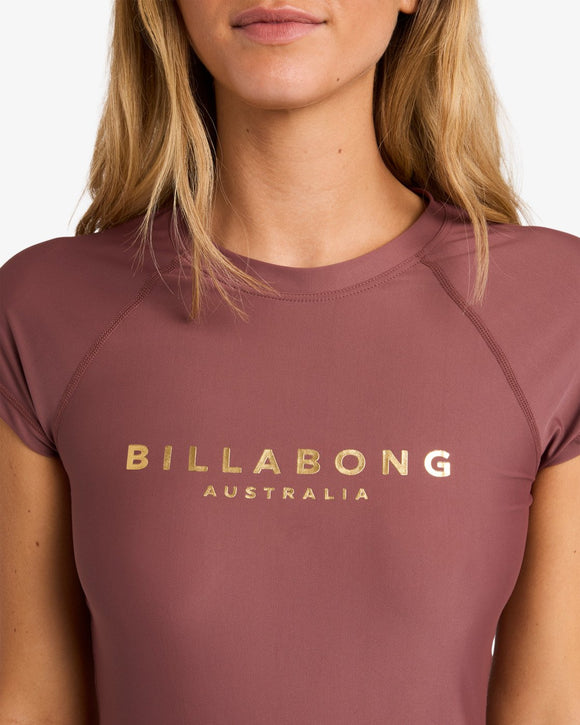 BILLABONG PACIFIC SS FOIL (ESP) UBJWR03097-ESP RASH GUARD SHORT SLEEVE (W)