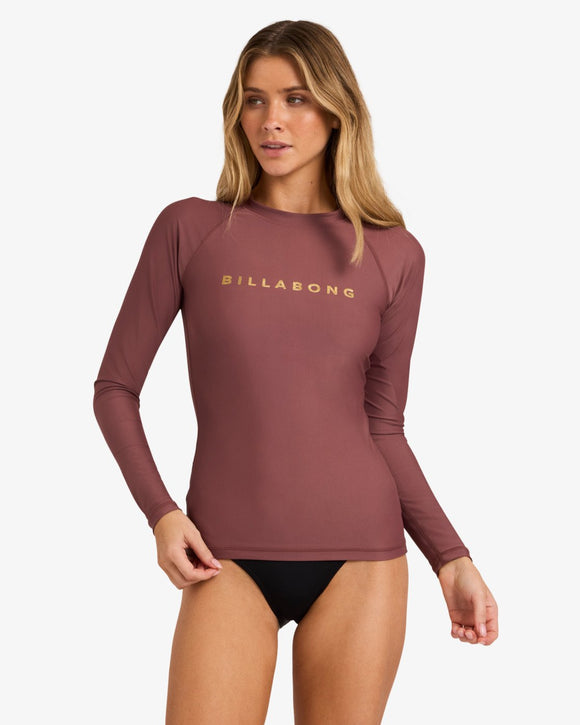 BILLABONG PACIFIC LS FOIL (ESP) UBJWR03101-ESP RASH GUARD LONG SLEEVE (W)