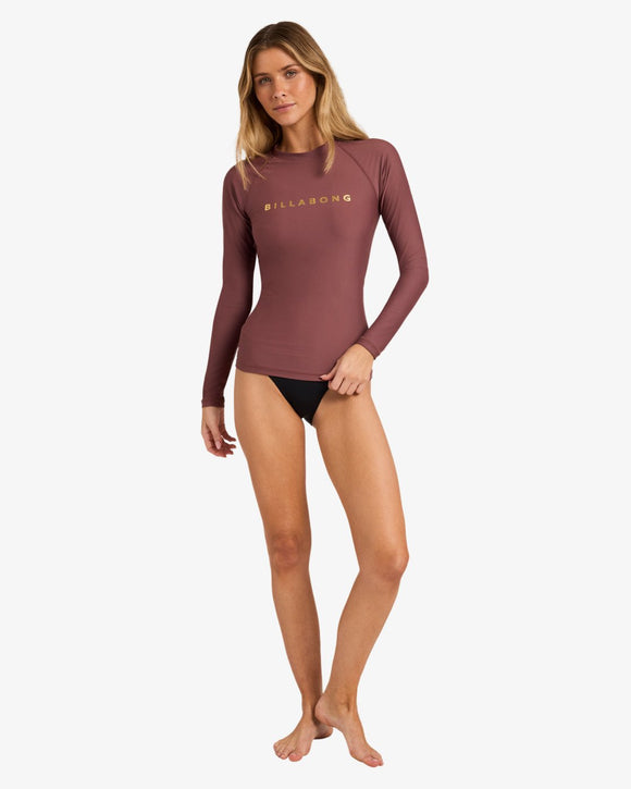 BILLABONG PACIFIC LS FOIL (ESP) UBJWR03101-ESP RASH GUARD LONG SLEEVE (W)