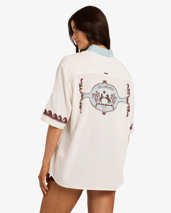 BILLABONG SURF COWGIRL (SCS1) UBJWT00282-SCS1 FASHION TOP SHORT SLEEVE (W)