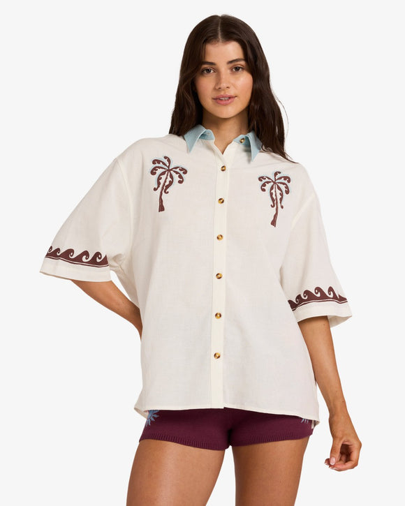 BILLABONG SURF COWGIRL (SCS1) UBJWT00282-SCS1 FASHION TOP SHORT SLEEVE (W)