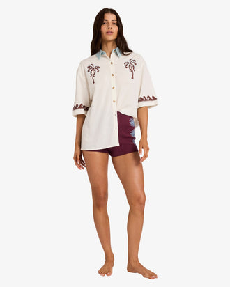BILLABONG SURF COWGIRL (SCS1) UBJWT00282-SCS1 FASHION TOP SHORT SLEEVE (W)