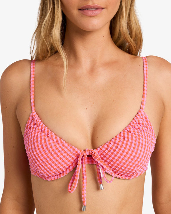 BILLABONG MINI WAVE CHECK (TNG) UBJX300732-TNG BIKINI TOP (W)