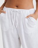 BILLABONG SUN LOVERS  CVUP WHT UBJX600105-WHT PANT (W)-6