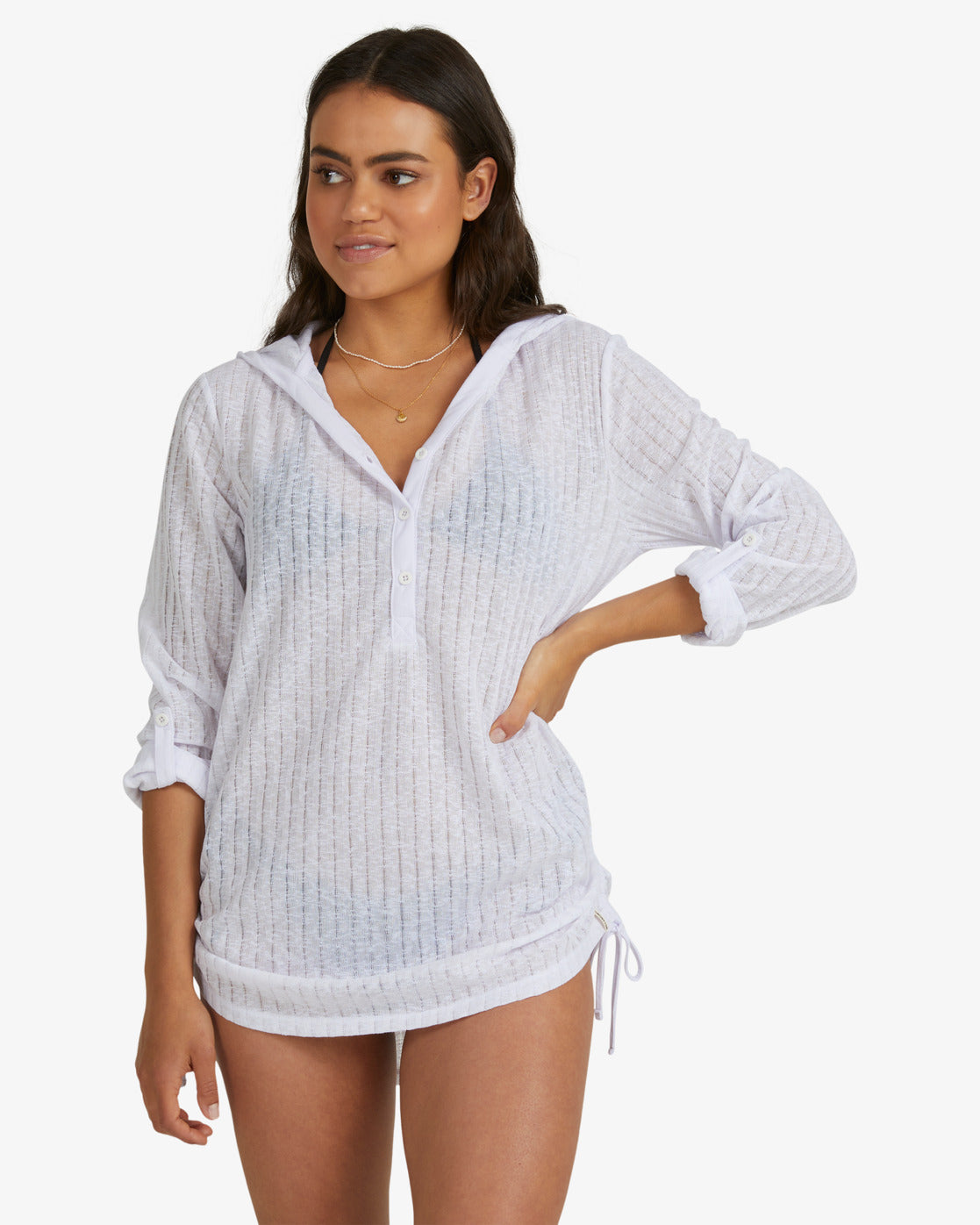 BILLABONG LOVECHILD UBJX600121-WHT SHIRT LONG SLEEVE (W)