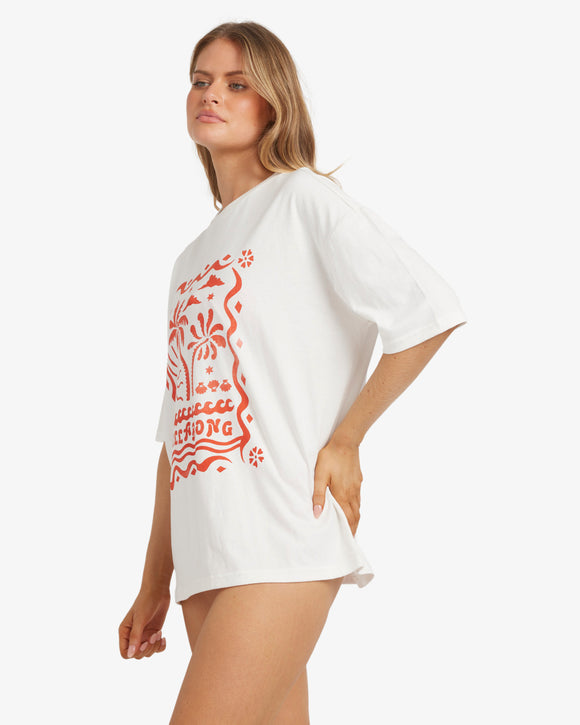 BILLABONG COCO PALM TEE UBJZT00357-SCS T-SHIRT SHORT SLEEVE (W)