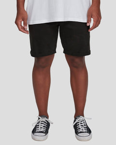 BILLABONG WAVE WASH TWILL  WKST BLK UBYWS00105-BLK WALKSHORT (M)