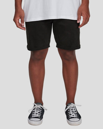 BILLABONG WAVE WASH TWILL  WKST BLK UBYWS00105-BLK WALKSHORT (M)