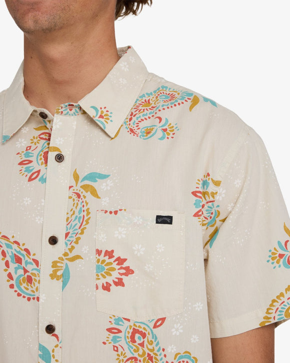 BILLABONG SUNDAYS SS (OAT) UBYWT00173-OAT SHIRT SHORT SLEEVE (M)