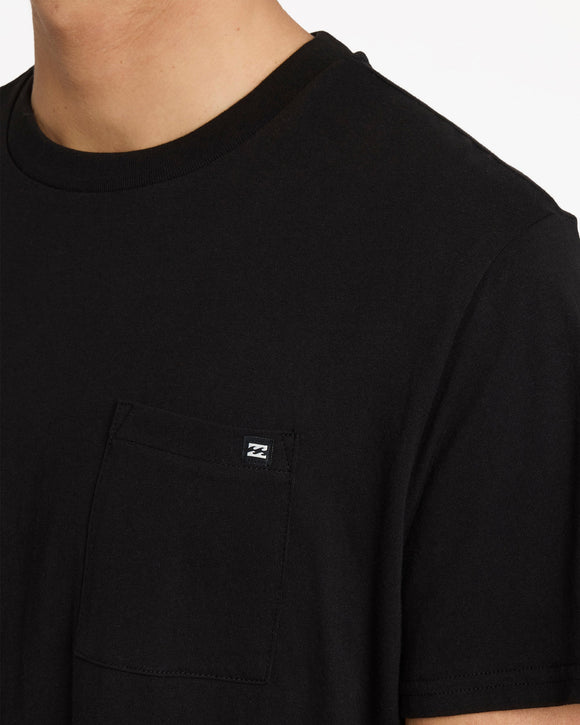 BILLABONG PREMIUM POCKET UBYZT00684-BLK T-SHIRT SHORT SLEEVE (M)