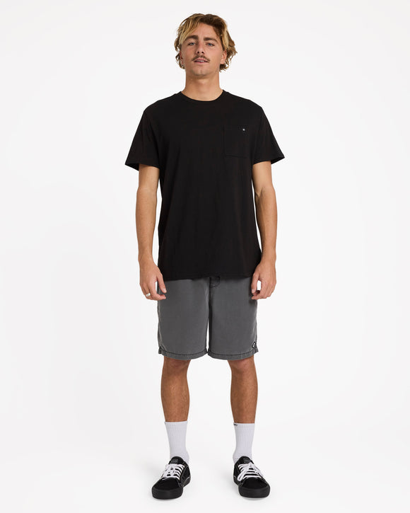 BILLABONG PREMIUM POCKET UBYZT00684-BLK T-SHIRT SHORT SLEEVE (M)
