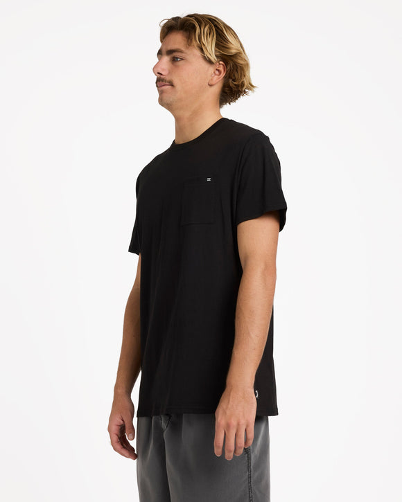 BILLABONG PREMIUM POCKET UBYZT00684-BLK T-SHIRT SHORT SLEEVE (M)