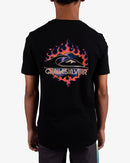 QUIKSILVER FLAMES TUNNEL UQBZT03490-KVJ0 T-SHIRT SHORT SLEEVE (YB)-5