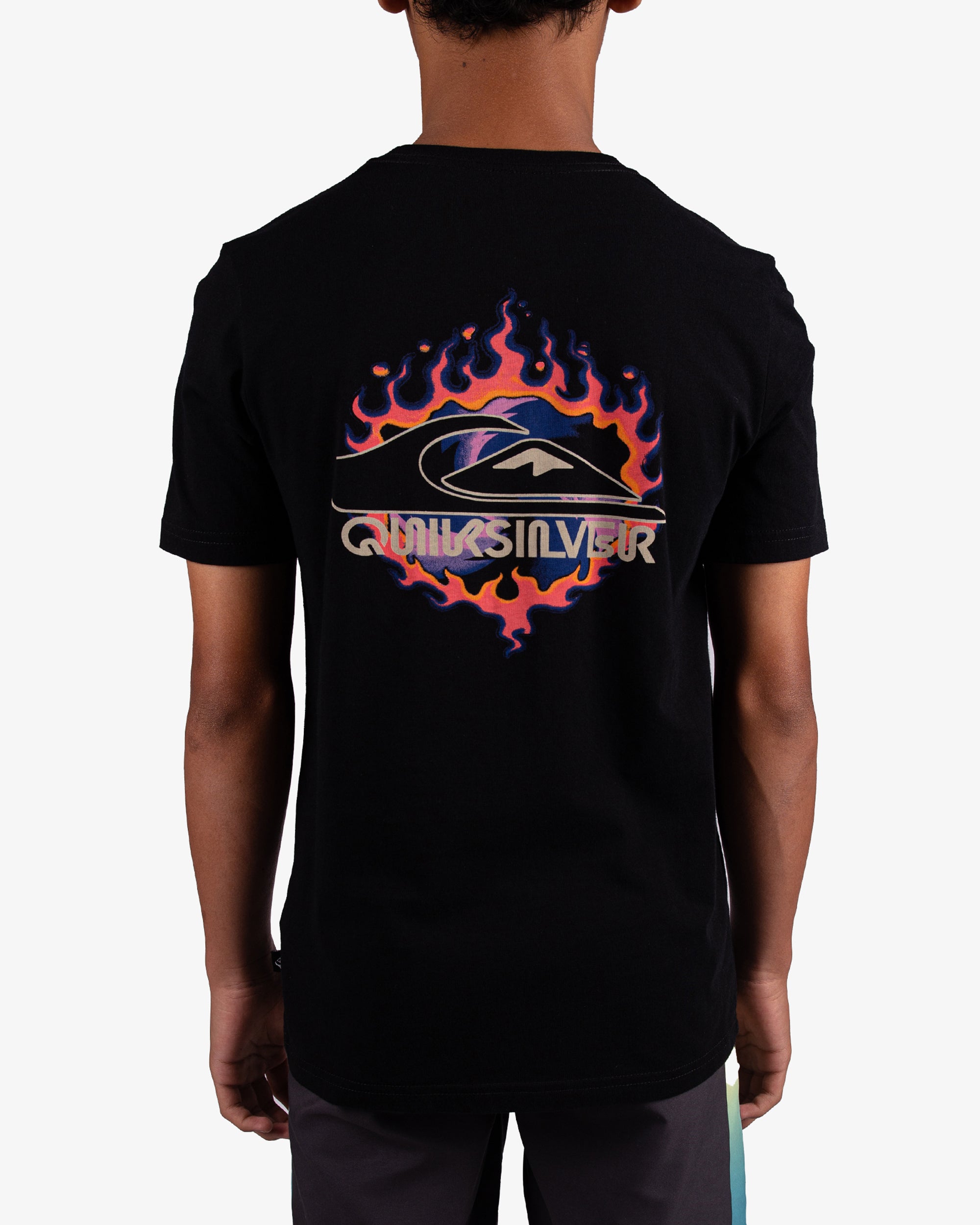QUIKSILVER FLAMES TUNNEL UQBZT03490-KVJ0 T-SHIRT SHORT SLEEVE (YB)