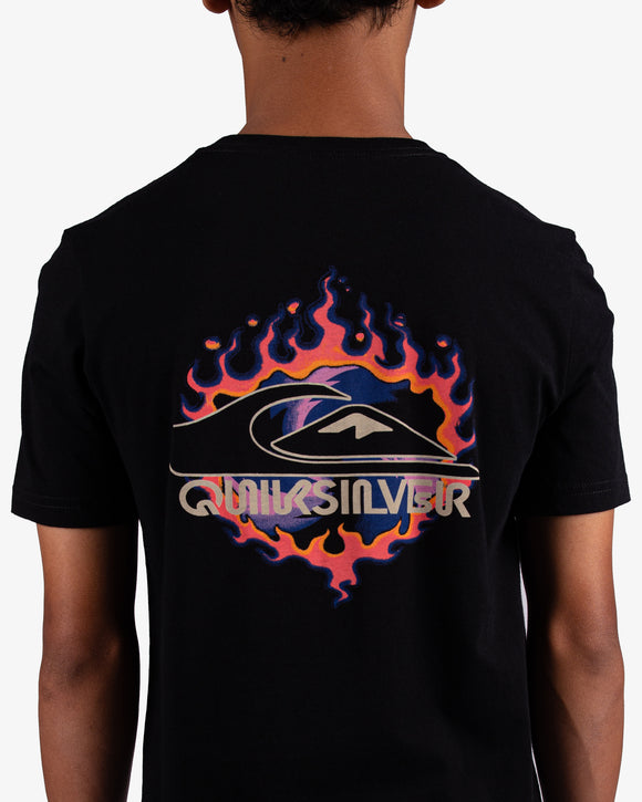 QUIKSILVER FLAMES TUNNEL UQBZT03490-KVJ0 T-SHIRT SHORT SLEEVE (YB)