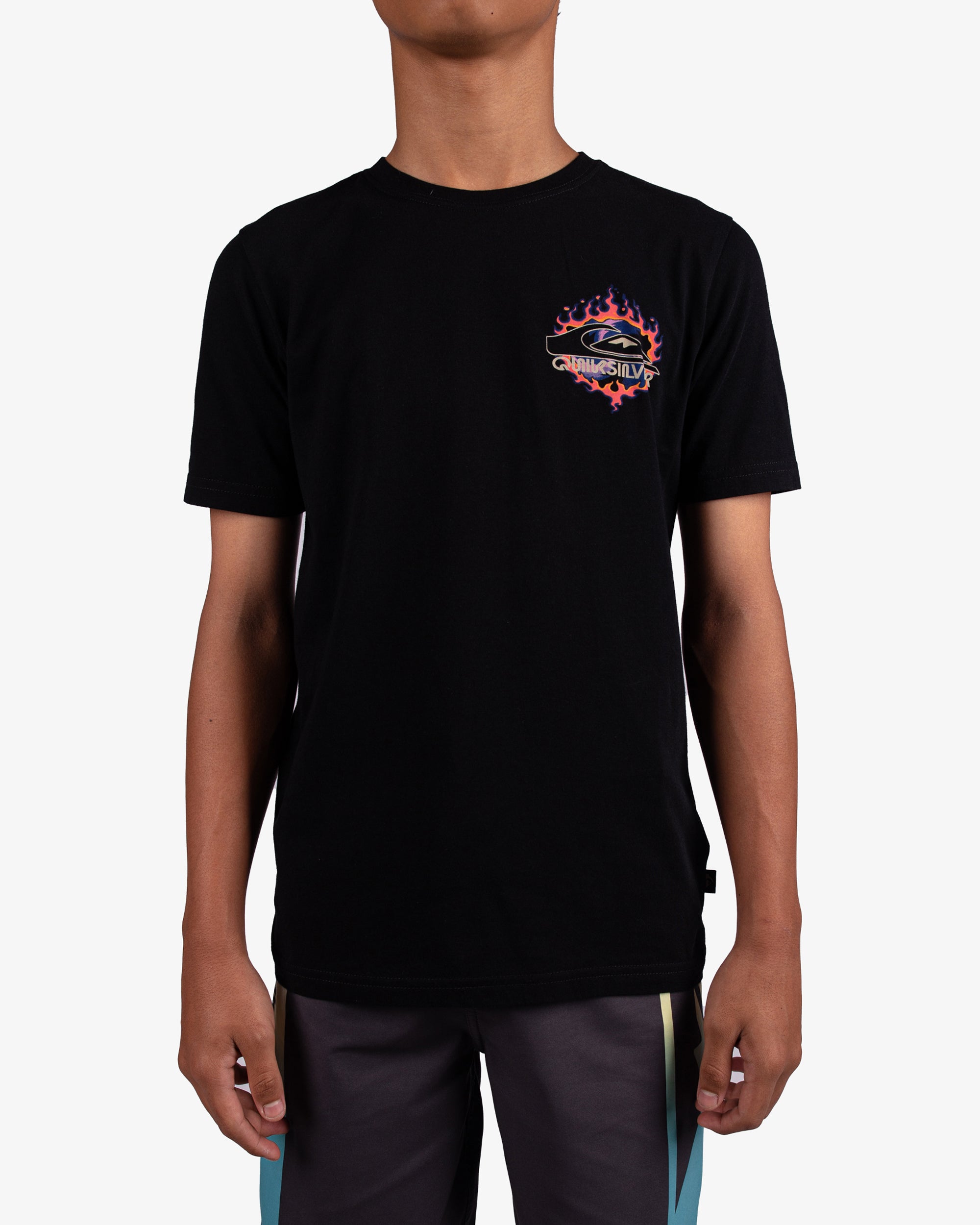 QUIKSILVER FLAMES TUNNEL UQBZT03490-KVJ0 T-SHIRT SHORT SLEEVE (YB)