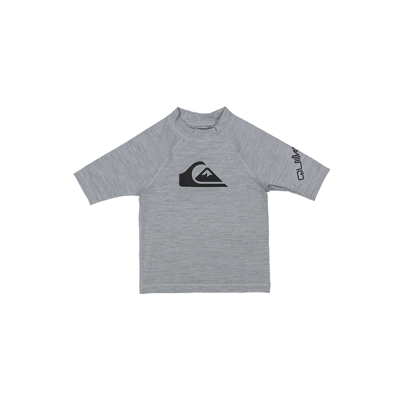 QUIKSILVER ALL TIME SS BOY  UQKWR03082-SJEH RASH GUARD SHORT SLEEVE (YB)