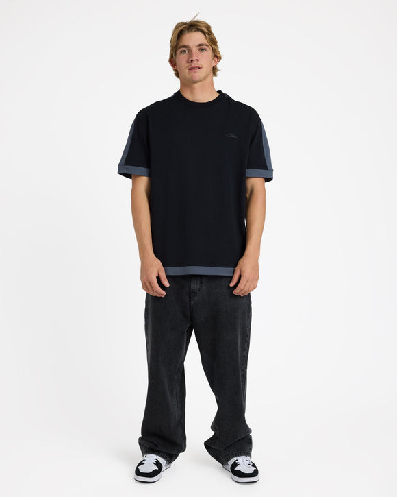 QUIKSILVER AV-2 KNIT TOP UQYKT03303-KYM0 T-SHIRT SHORT SLEEVE (M)