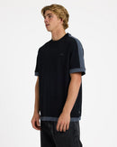 QUIKSILVER AV-2 KNIT TOP UQYKT03303-KYM0 T-SHIRT SHORT SLEEVE (M)-3