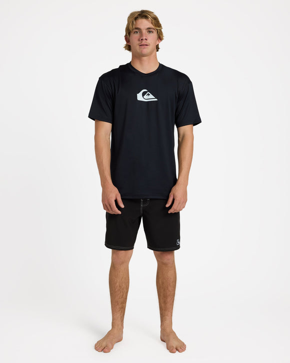 QUIKSILVER SOLIDSTREAK ID UQYWR03154-KVJ0 RASH GUARD SHORT SLEEVE (M)