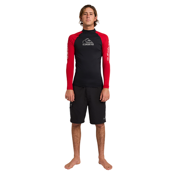 QUIKSILVER ONTOURLS  UQYWR03168-RZM0 RASH GUARD LONG SLEEVE (M)