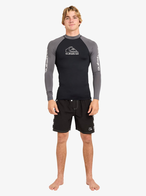 QUIKSILVER ONTOURLS UQYWR03168-KZM0 RASH GUARD LONG SLEEVE (M)