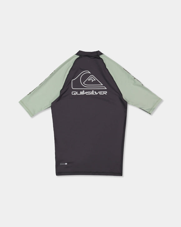 QUIKSILVER ONTOURSS UQYWR03169-GHG0 RASH GUARD SHORT SLEEVE (M)