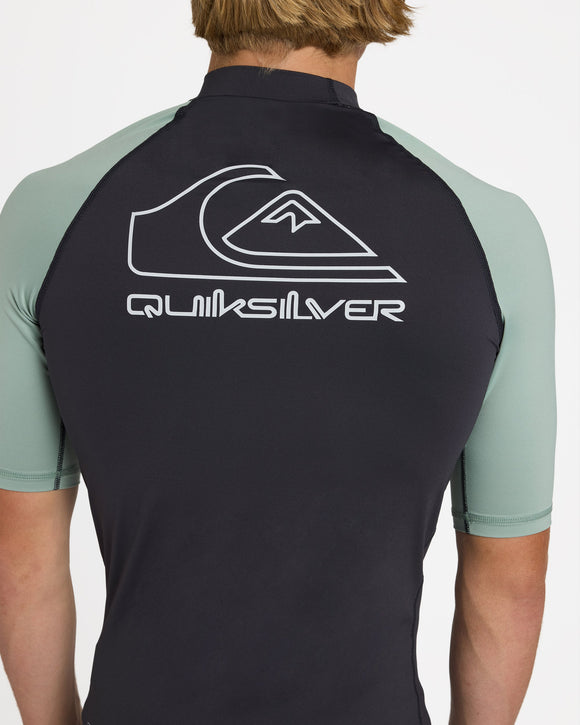 QUIKSILVER ONTOURSS UQYWR03169-GHG0 RASH GUARD SHORT SLEEVE (M)