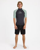 QUIKSILVER ONTOURSS UQYWR03169-GHG0 RASH GUARD SHORT SLEEVE (M)-1