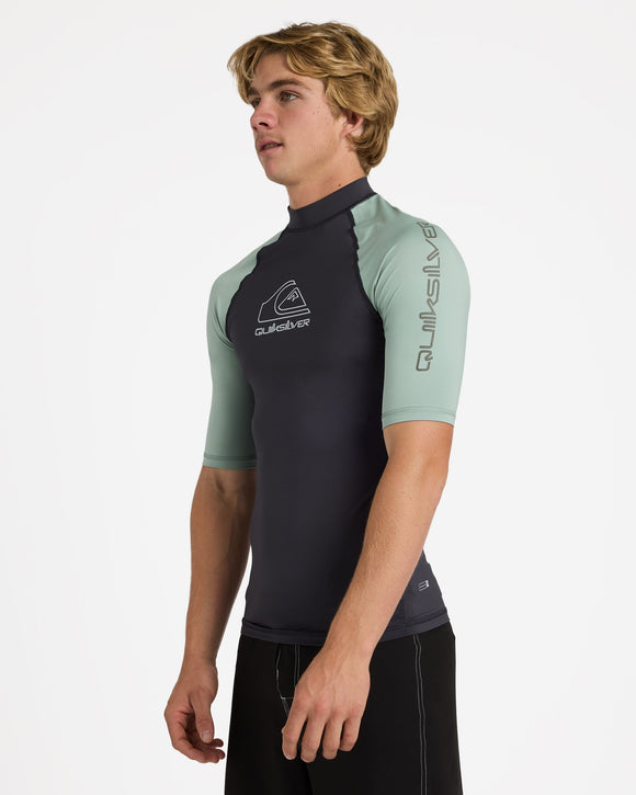 QUIKSILVER ONTOURSS UQYWR03169-GHG0 RASH GUARD SHORT SLEEVE (M)