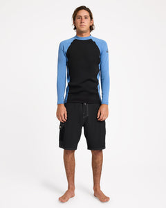 QUIKSILVER HEAT LS ID UQYWR03171-BLM0 RASH GUARD LONG SLEEVE (M)