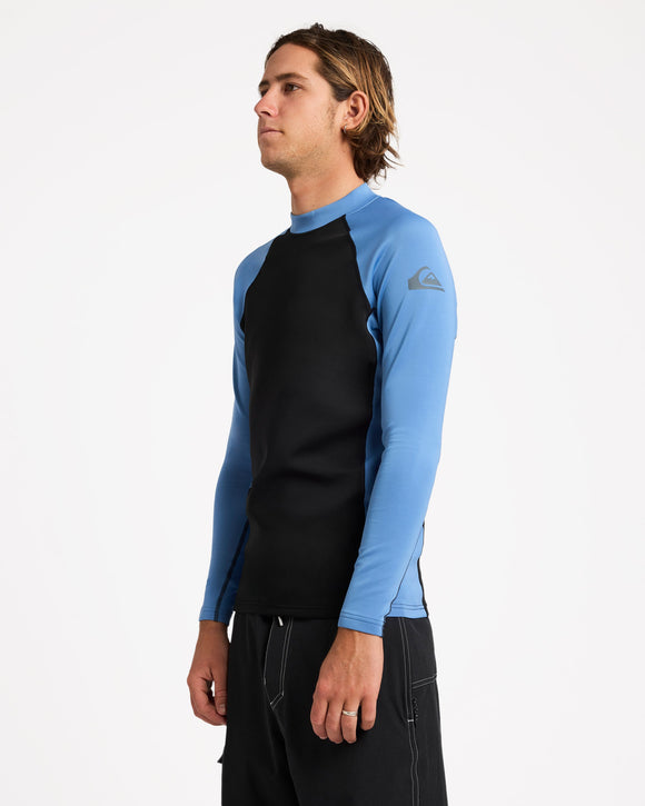 QUIKSILVER HEAT LS ID UQYWR03171-BLM0 RASH GUARD LONG SLEEVE (M)