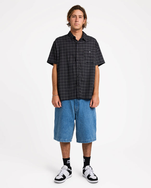 QUIKSILVER LIQUID WOVEN UQYWT03114-KVJ0 SHIRT SHORT SLEEVE (M)