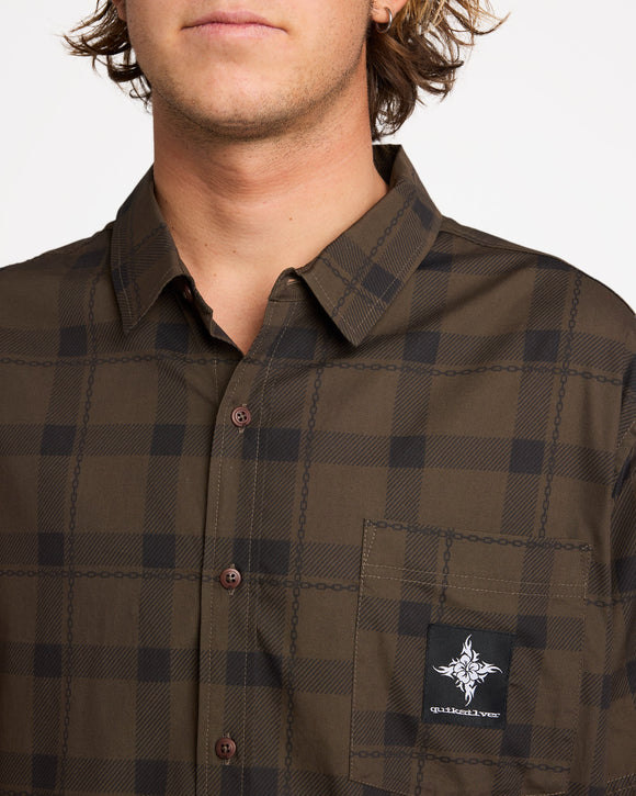 QUIKSILVER EDITION WOVEN UQYWT03116-KSN0 SHIRT LONG SLEEVE (M)
