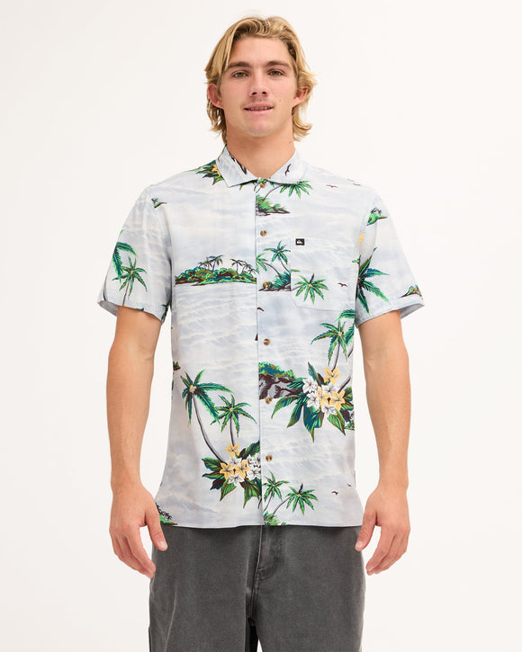 QUIKSILVER BEACH CLUB UQYWT03128-BFB6 SHIRT SHORT SLEEVE (M)
