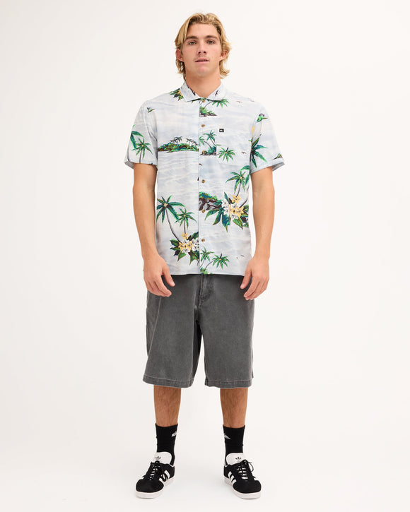QUIKSILVER BEACH CLUB UQYWT03128-BFB6 SHIRT SHORT SLEEVE (M)