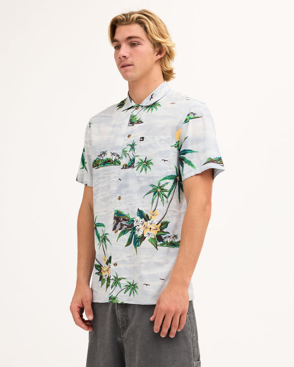 QUIKSILVER BEACH CLUB UQYWT03128-BFB6 SHIRT SHORT SLEEVE (M)