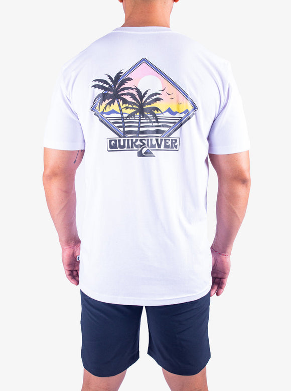 QUIKSILVER PALM SQUARE SS UQYZT05604-WBB0 T-SHIRT SHORT SLEEVE (M)