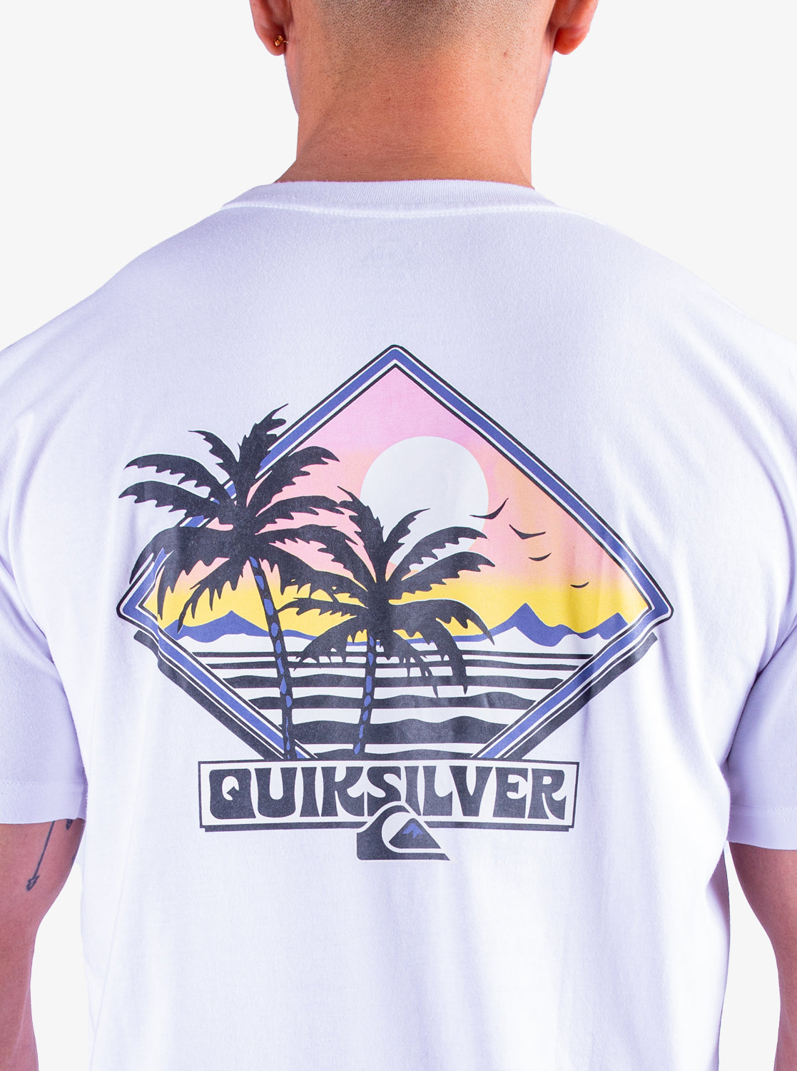 QUIKSILVER PALM SQUARE SS UQYZT05604-WBB0 T-SHIRT SHORT SLEEVE (M)